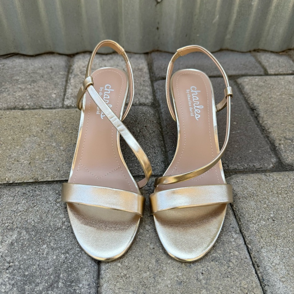 Charles by Charles David Bermuda Gold Dress Sandals